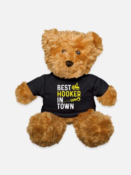 Best Hooker In Town - Teddy Bear - black - Front