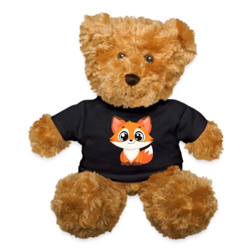 Adorable Cartoon Fox with Big Innocent Eyes - Teddy Bear