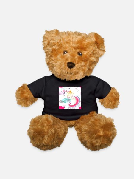 Unicorn Dream - Teddy Bear - black - Front
