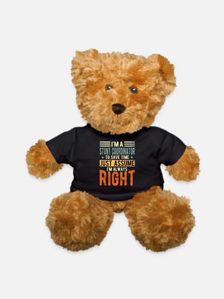 Stunt Coordinator - Teddy Bear - black - Front