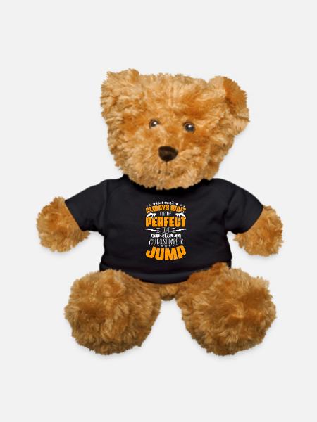High Jump You Can't Always Jumping High Jumper - Teddy Bear - black - Front
