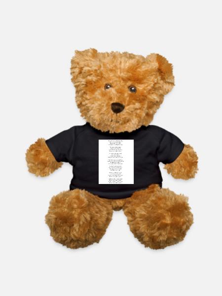The View from Halfway Down - Teddy Bear - black - Front