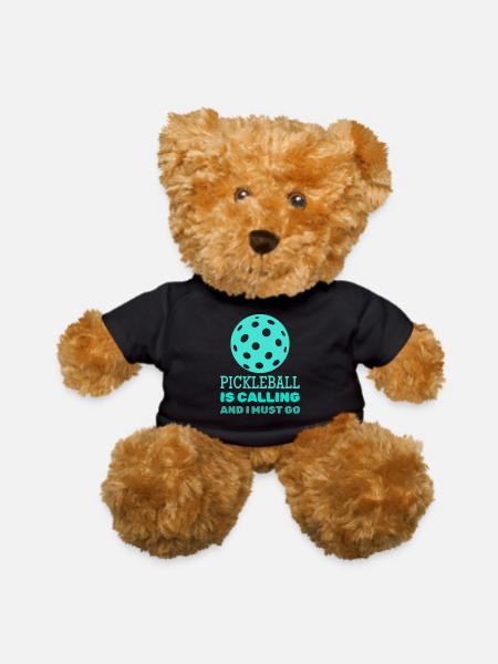 Pickleball Is Calling And I Must Go Funny - Teddy Bear - black
