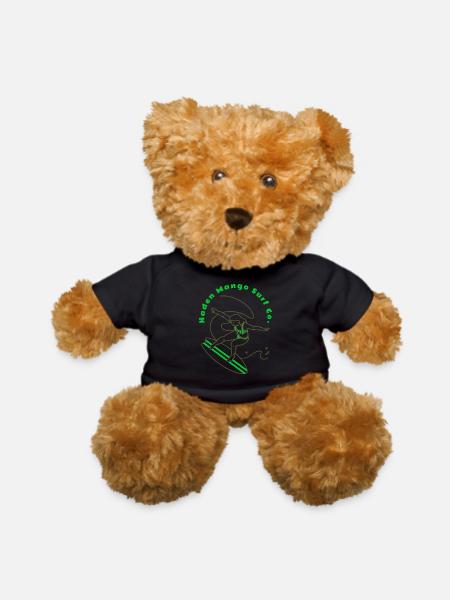 Carving up the Waves Haden Mango Style - Teddy Bear - black - Front