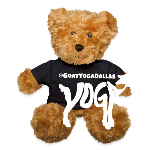 Goat Yoga Dallas White Logo - Teddy Bear
