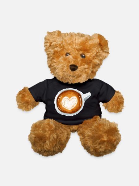 Latte Art - Teddy Bear - black - Front