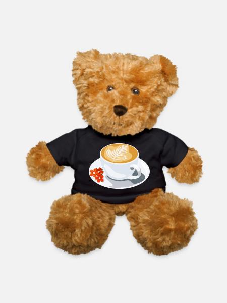 Latte Art - Teddy Bear - black - Front