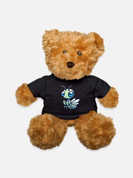 Playful Mantis Cartoon - Teddy Bear - black
