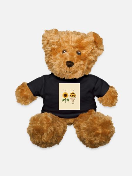 Sunflower Plans: My Plan vs Gods - Teddy Bear - black