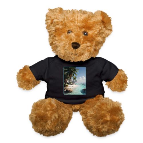 Tropical Beach Paradise Palm Design - Teddy Bear