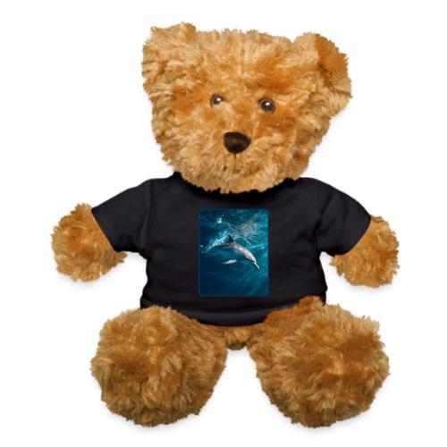 Dolphin Sunlit Ocean Serenity Design - Teddy Bear