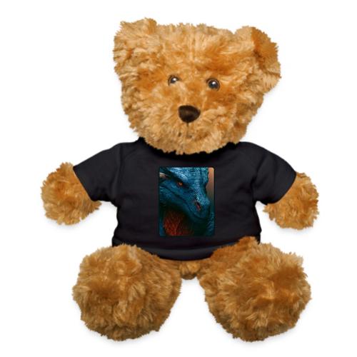 Turquoise Dragon Fire Eye Design - Teddy Bear