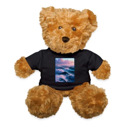 Dreamy Pastel Ocean Sunset Art - Teddy Bear