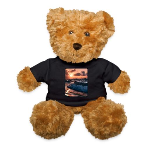 Golden Sunset Ocean Wave - Teddy Bear