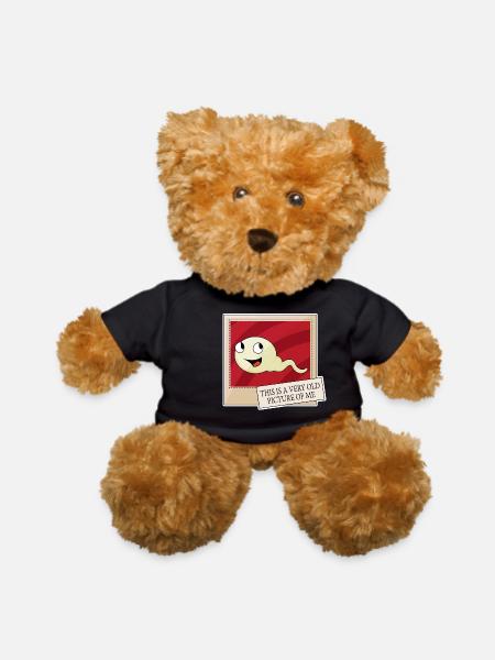 This is a very old picture of me - Teddy Bear - black - Front