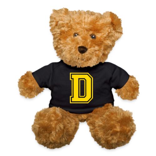 Letter D – Capital Athletic Alphabet Monogram - Teddy Bear