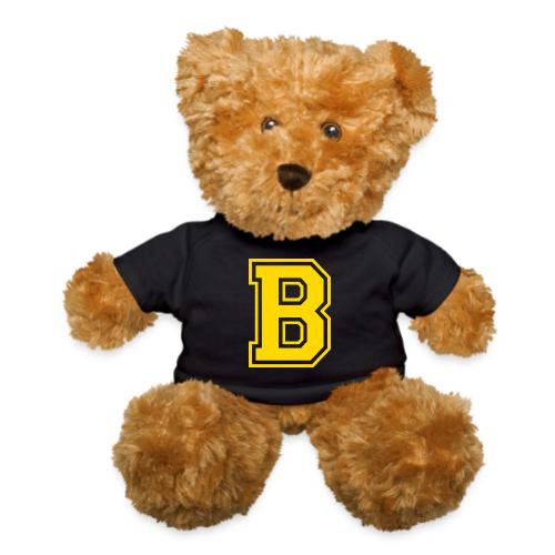 Letter B – Capital Athletic Alphabet Monogram - Teddy Bear
