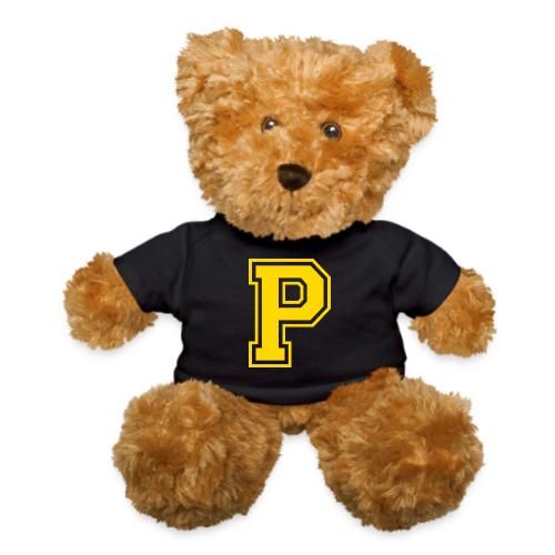 Letter P – Capital Athletic Alphabet Monogram - Teddy Bear