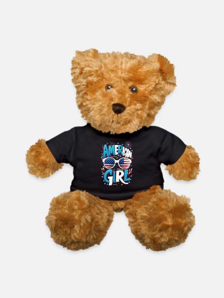 American Girl Festive Logo - Teddy Bear - black