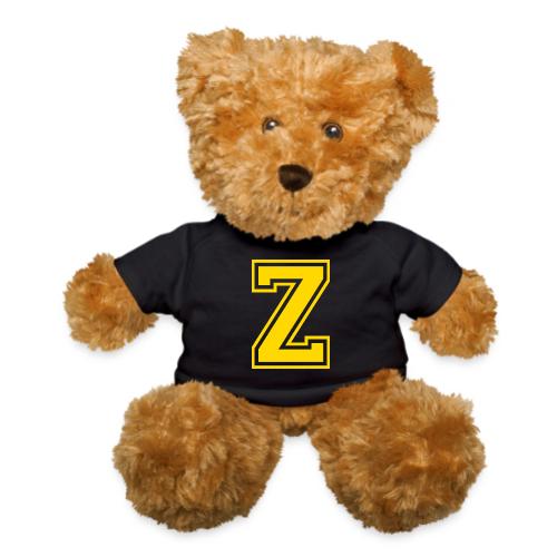 Letter Z – Capital Athletic Alphabet Monogram - Teddy Bear