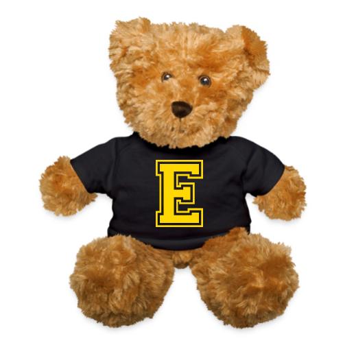 Letter E – Capital Athletic Alphabet Monogram - Teddy Bear