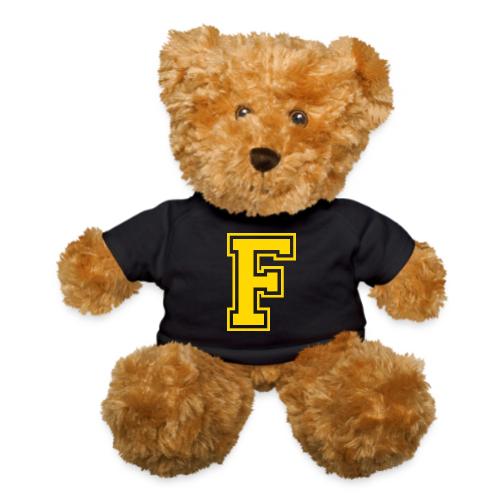 Letter F – Capital Athletic Alphabet Monogram - Teddy Bear