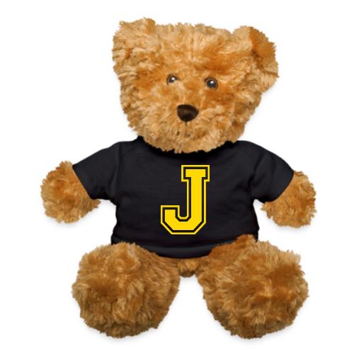 Letter J – Capital Athletic Alphabet Monogram - Teddy Bear