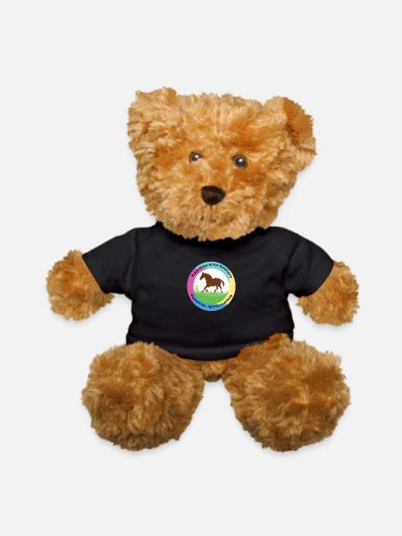 Equestrian sports coaching - Teddy Bear - black - Front