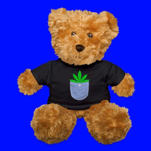 Jesting 420 Pocket Of Herb Weed Marijuana Design - Teddy Bear