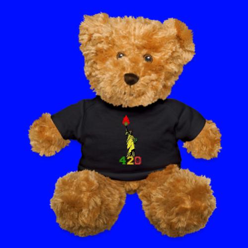 Humoristic 420 Liberty Herb Weed Marijuana Design - Teddy Bear