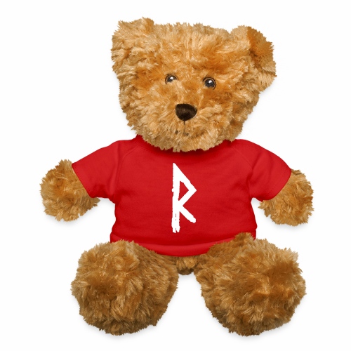 Elder Futhark Rune Raidho - Letter R - Teddy Bear