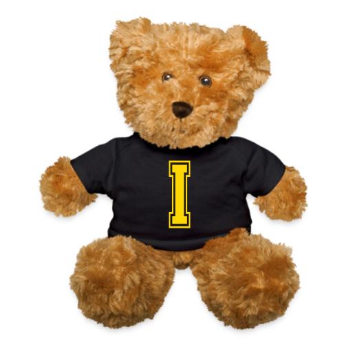 Letter I – Capital Athletic Alphabet Monogram - Teddy Bear