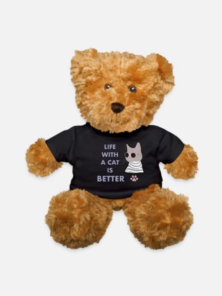 Funny pictures - Teddy Bear - black - Front