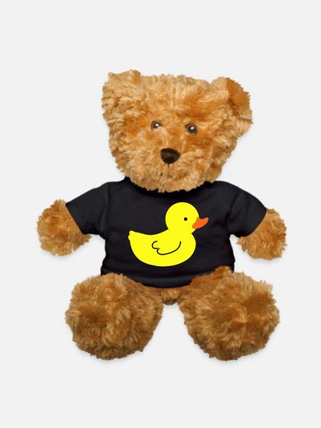 rubber ducky - Teddy Bear - black - Front