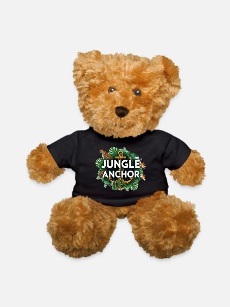 Jungle Anchor design1 - Teddy Bear - black - Front