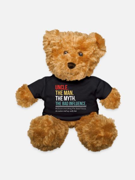 Uncle Myth: Bad Influence - Teddy Bear - black - Front