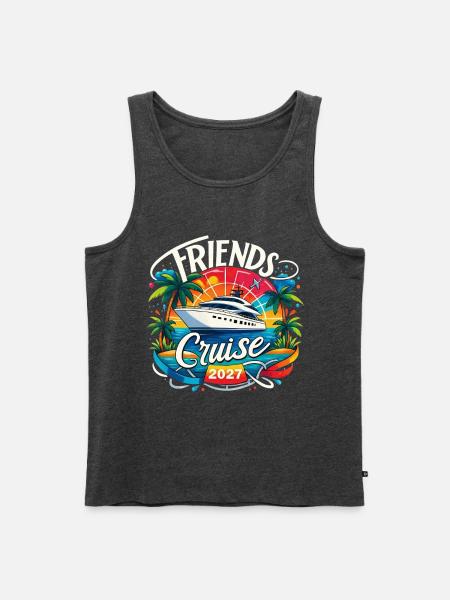 Friends Cruise 2027 - Men's Premium Tank - heather anthracite