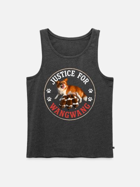 Justice For Wangwang Dog - Men's Premium Tank - heather anthracite