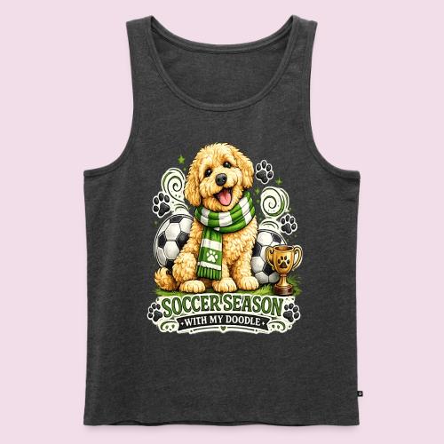 Soccer Season With My Doodle Goldendoodle Dog - Men's Premium Tank