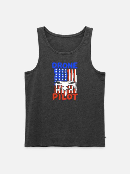Drone Pilot - Men's Premium Tank - heather anthracite
