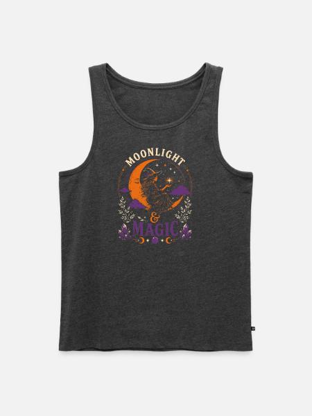 Moonlight & Magic Tshirt - Men's Premium Tank - heather anthracite