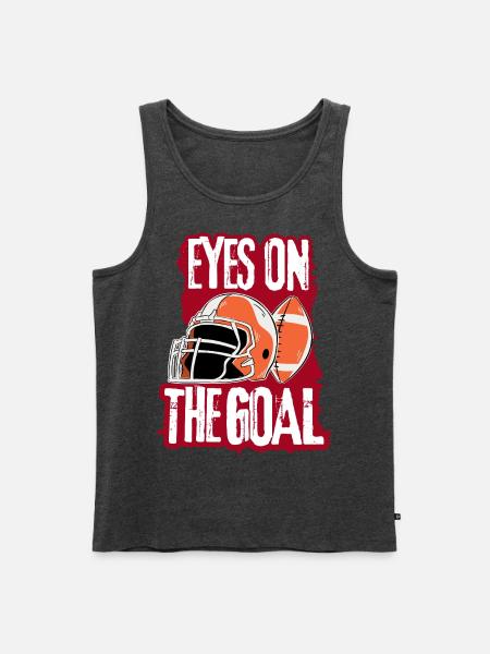 American Football T-Shirt - Men's Premium Tank - heather anthracite