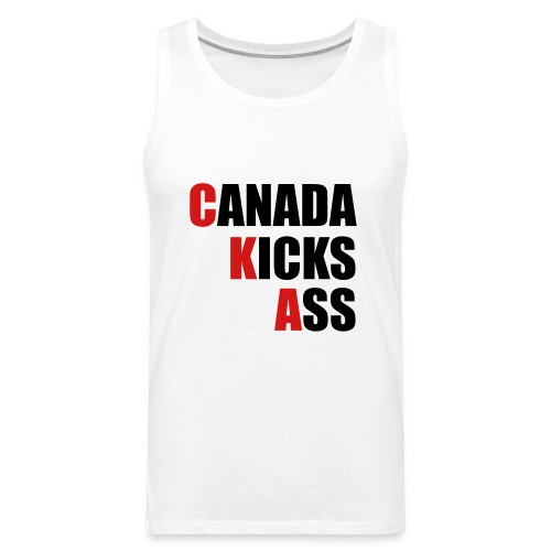 Canada Kicks Ass Vertical - Men's Premium Tank