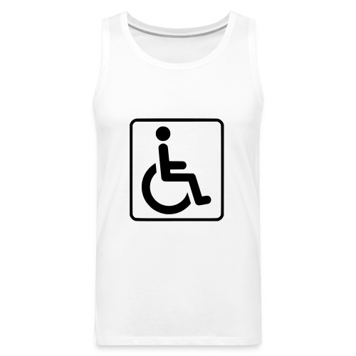 Wheelchair symbool for people with disabilities - Men's Premium Tank
