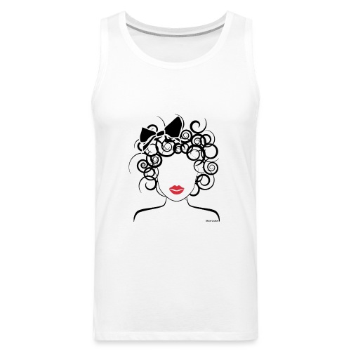 Global Couture logo_curly girl Phone & Tablet Case - Men's Premium Tank