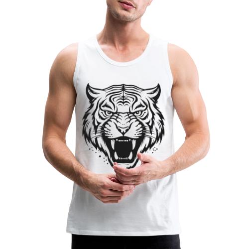Wild Tiger Fashion, the fury of the feline tiger. - Men's Premium Tank