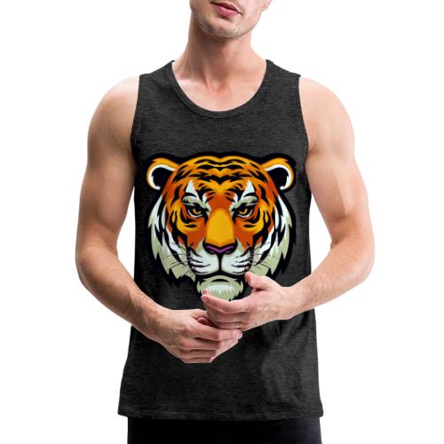 Tiger Fashion Feline Animal, Tiger Willing Success - Men's Premium Tank