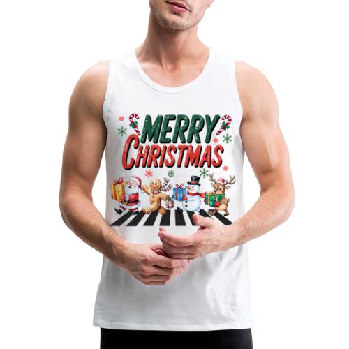 Christmas Collection Merry Christmas Crossing #1 - Men's Premium Tank