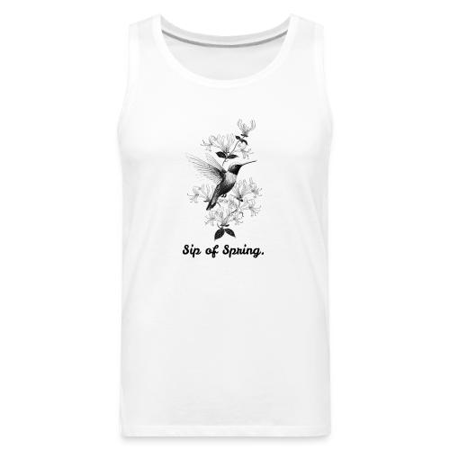 Hummingbird T-Shirt, Honeysuckle Vine - Men's Premium Tank