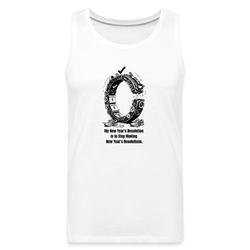 The Resolution Loop - Sarcastic New Year's T-Shirt - Men's Premium Tank